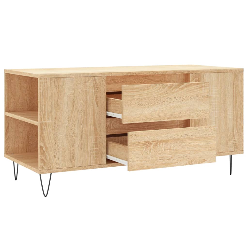 vidaXL Konferenčný stolík dub sonoma 102x44,5x50 cm kompozitné drevo