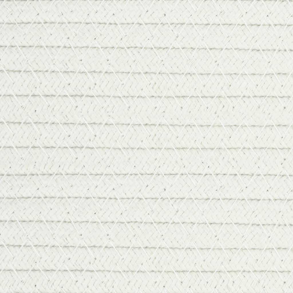 vidaXL Úložný kôš sivý a biely Ø49x65 cm bavlna