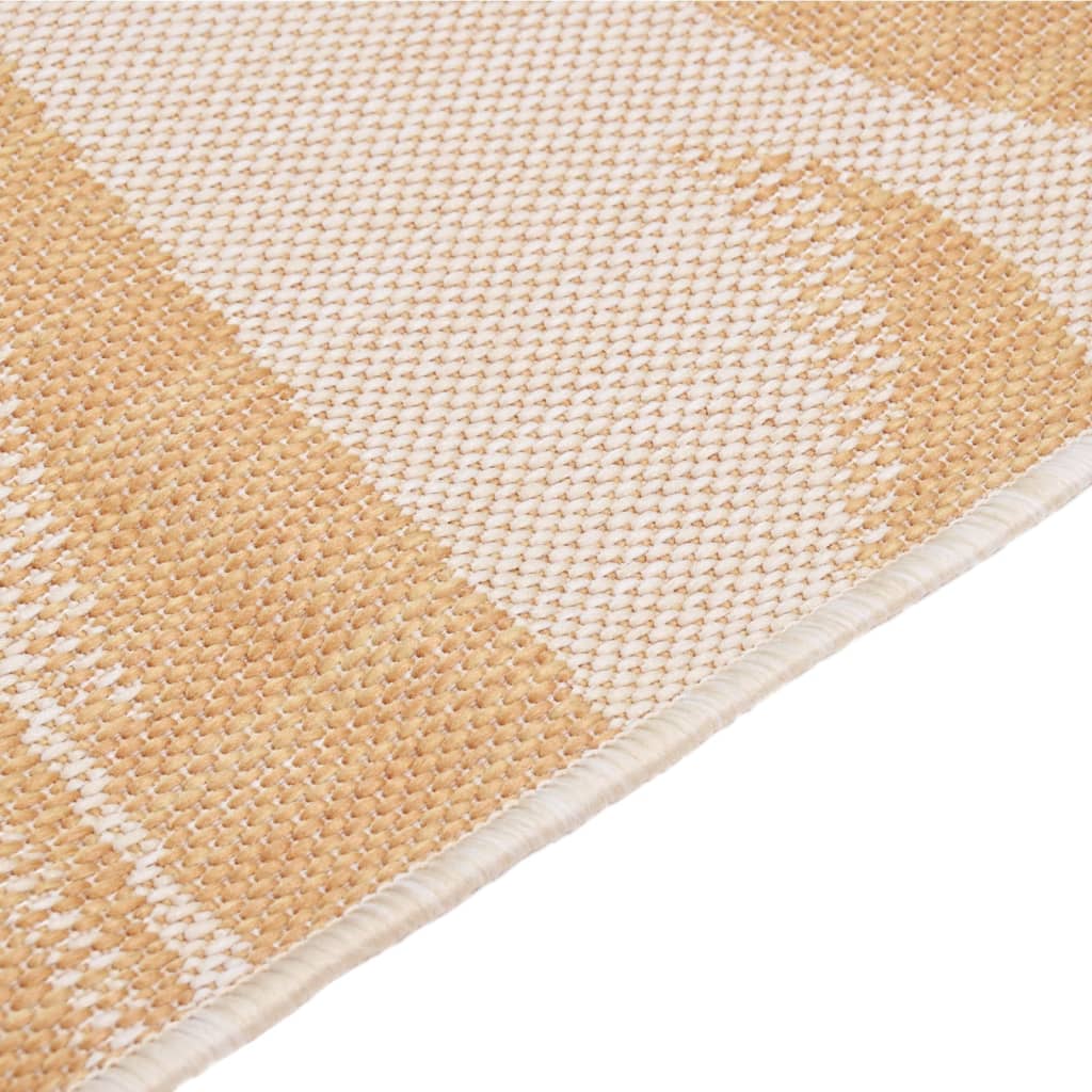 vidaXL Vonkajší koberec s plochým tkaním 80x250 cm listový vzor