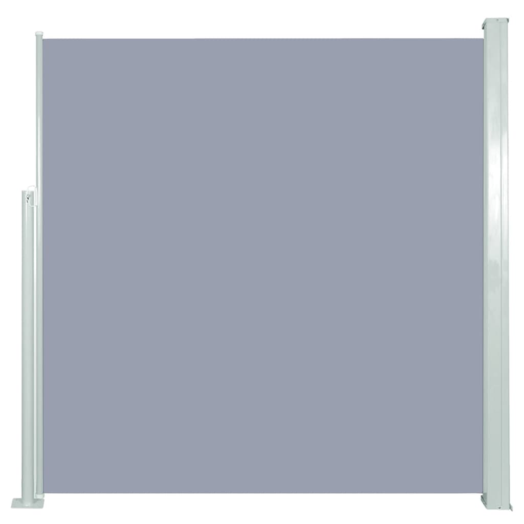 vidaXL Zaťahovacia bočná markíza na terasu 140x300 cm sivá