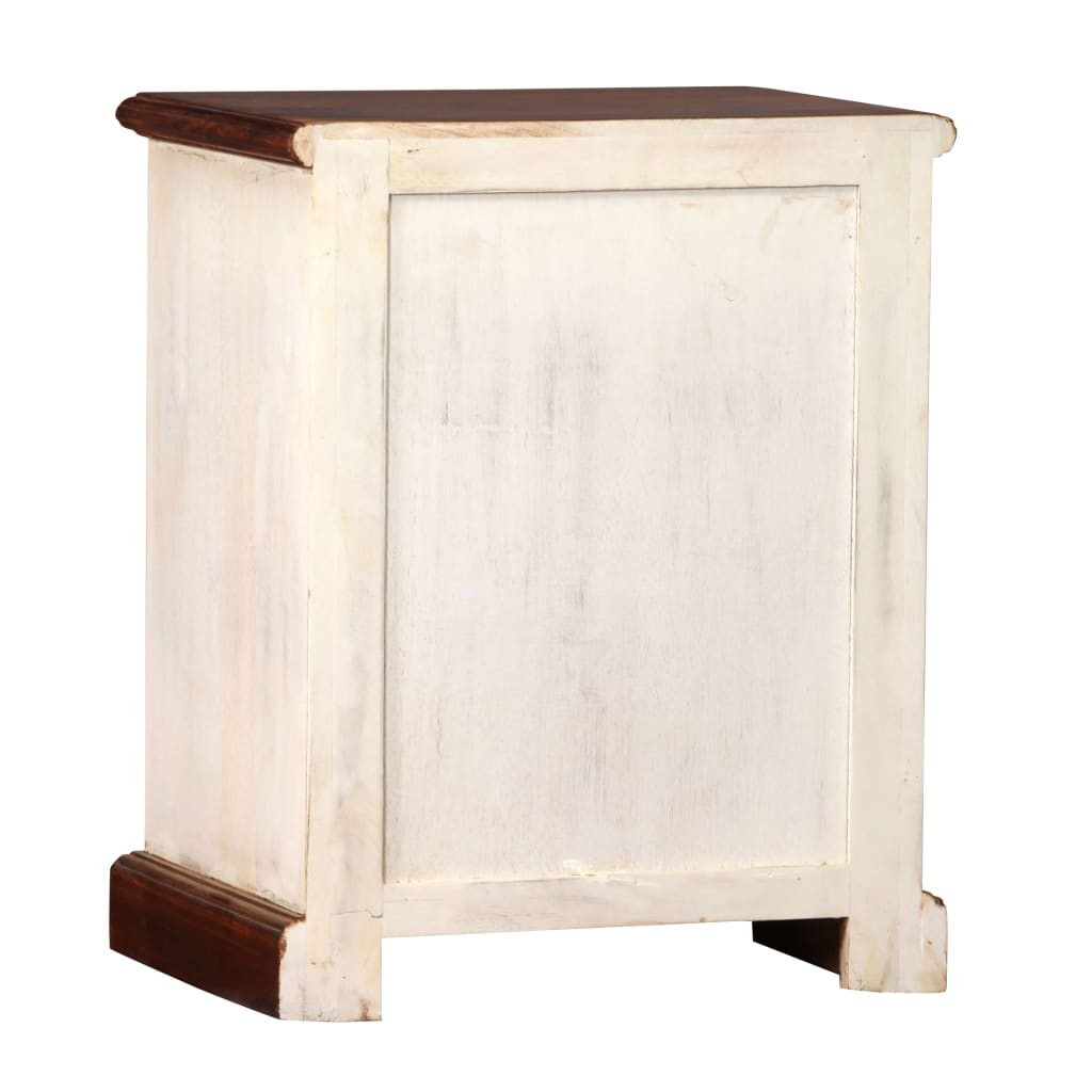 vidaXL Nočný stolík sheeshamové a mangovníkové drevo 30x40x50 cm