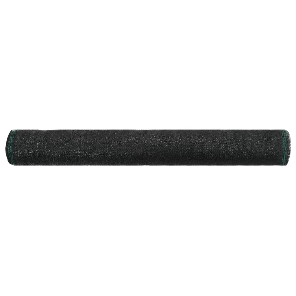 vidaXL Zástena na tenisový kurt, HDPE 1,4x25 m, čierna
