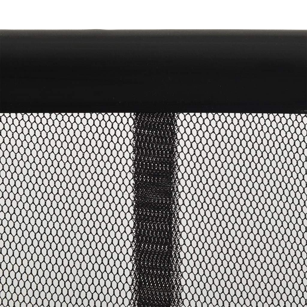 vidaXL Sieťovaný záves proti hmyzu na dvere čierny 100x220cm polyester