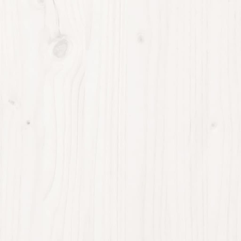 vidaXL Nástenná skrinka biela 80x30x30 cm masívna borovica