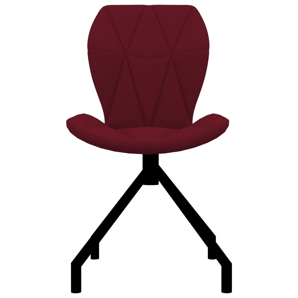 vidaXL Jedálenské stoličky 2 ks vínovo-červené umelá koža
