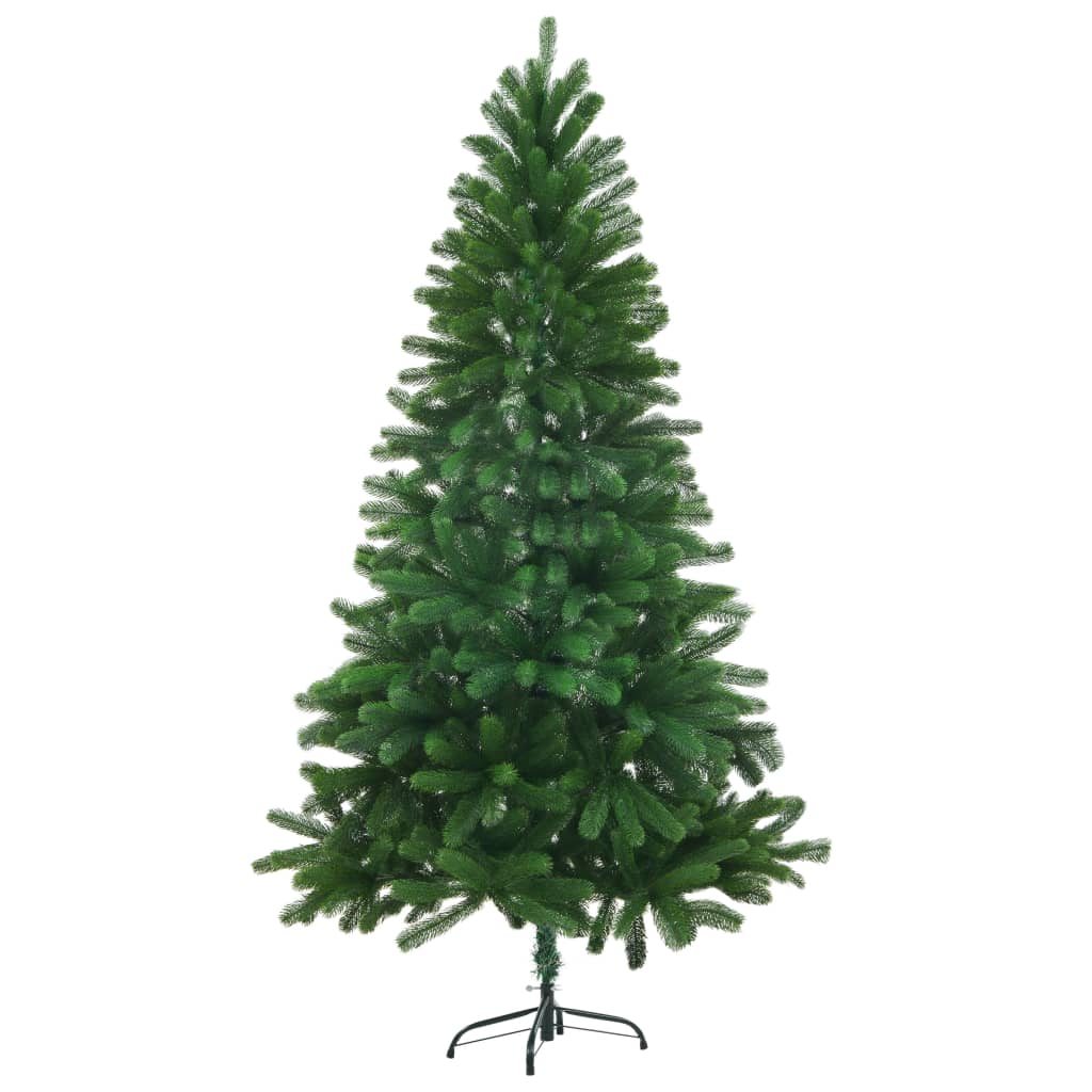 vidaXL Osvetlený umelý vianočný stromček 180 cm, zelený