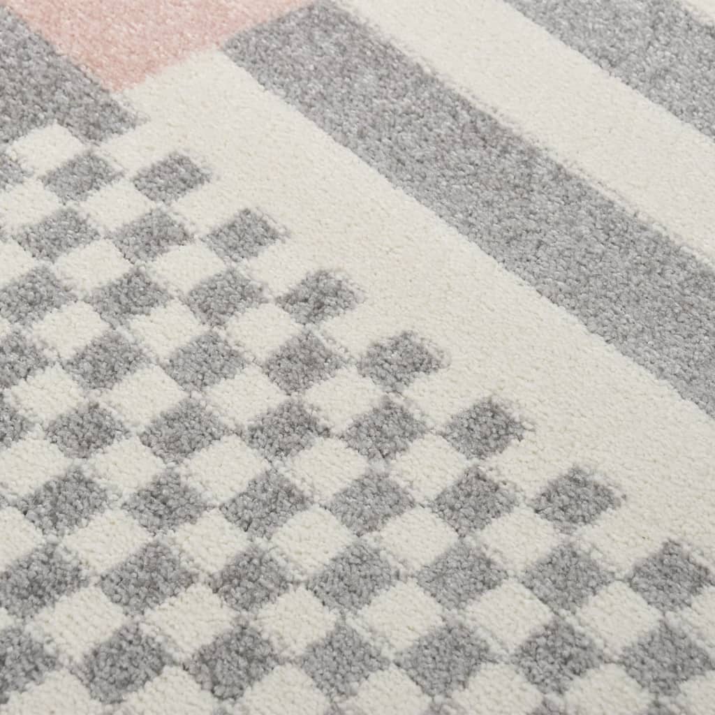 vidaXL Detský koberec 160x230 cm, vzor s hviezdičkami, ružový