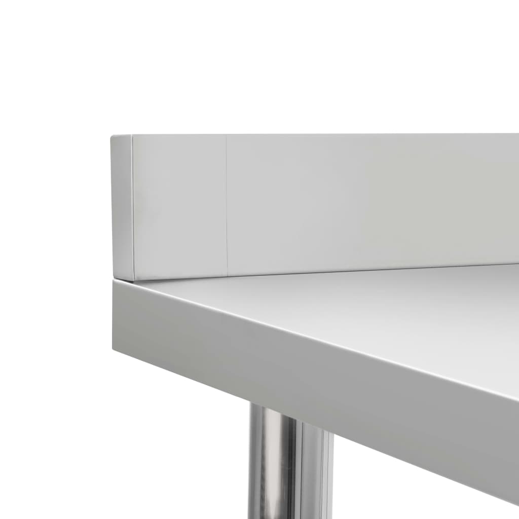 vidaXL Kuchynský pracovný stôl, prístenný 80x60x93 cm, oceľ