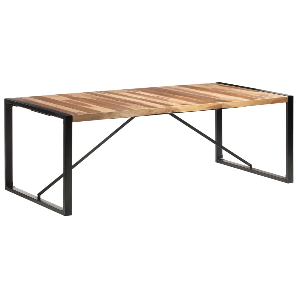 vidaXL Jedálenský stôl 220x100x75 cm masívne drevo so sheeshamovou úpravou