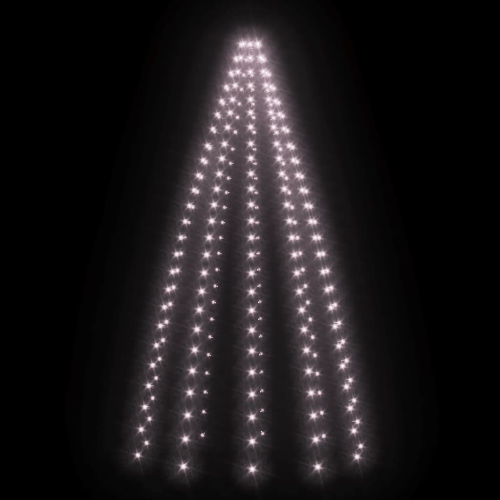 vidaXL Svetelná sieť na vianočný stromček 250 LED, 250 cm