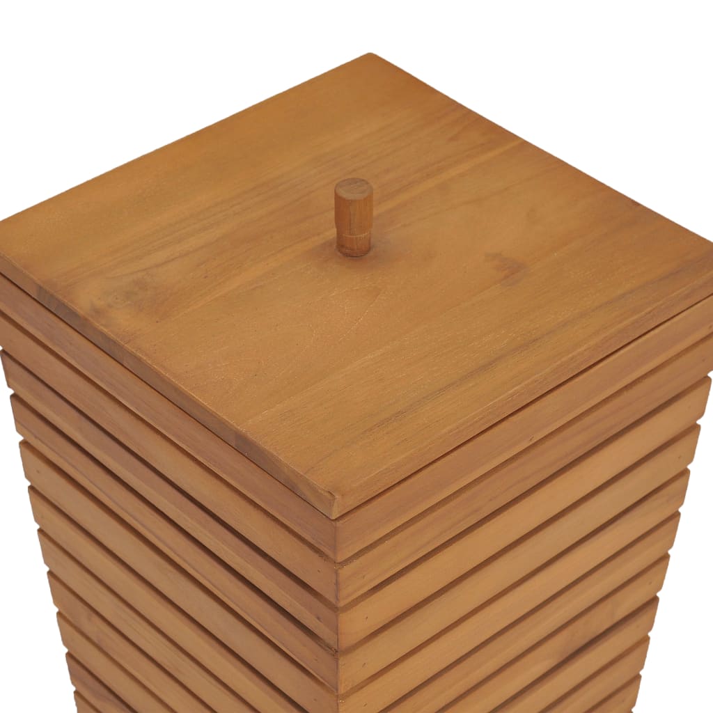 vidaXL Kôš na bielizeň 30x30x45 cm masívne teakové drevo