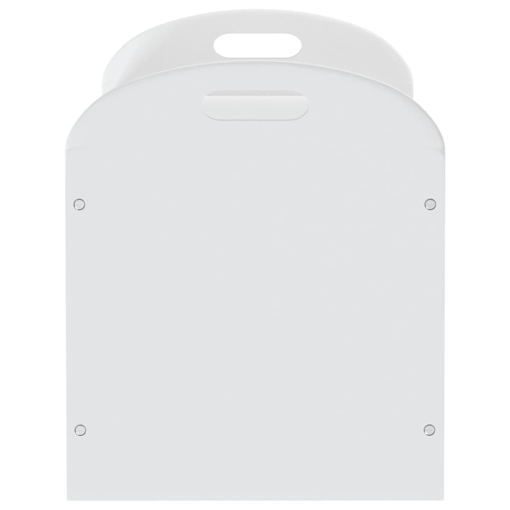 vidaXL Detská úložná lavica biela 62x40x46,5 cm MDF