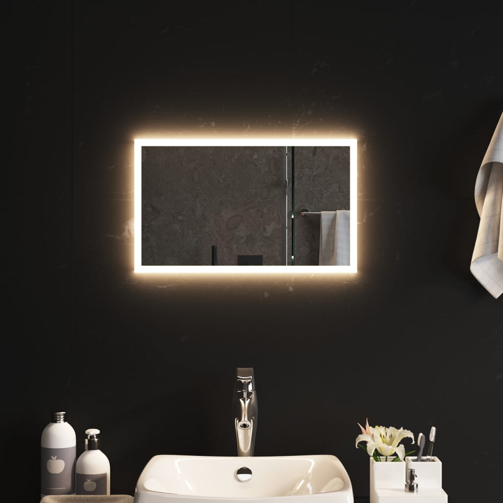 vidaXL LED kúpeľňové zrkadlo 30x50 cm