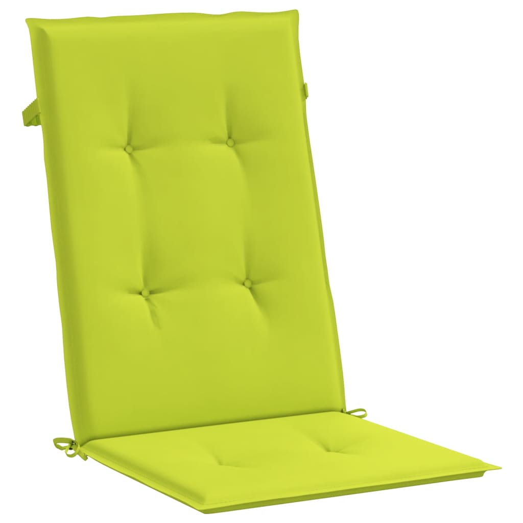 vidaXL Podložky na záhradné stoličky, vysoké operadlo 2 ks 120x50x3 cm