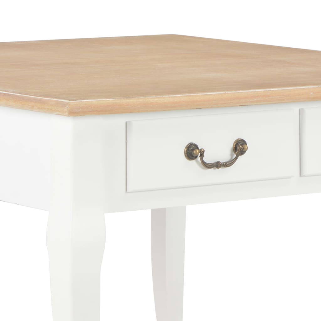 vidaXL Konferenčný stolík, biely 80x80x50 cm, drevo