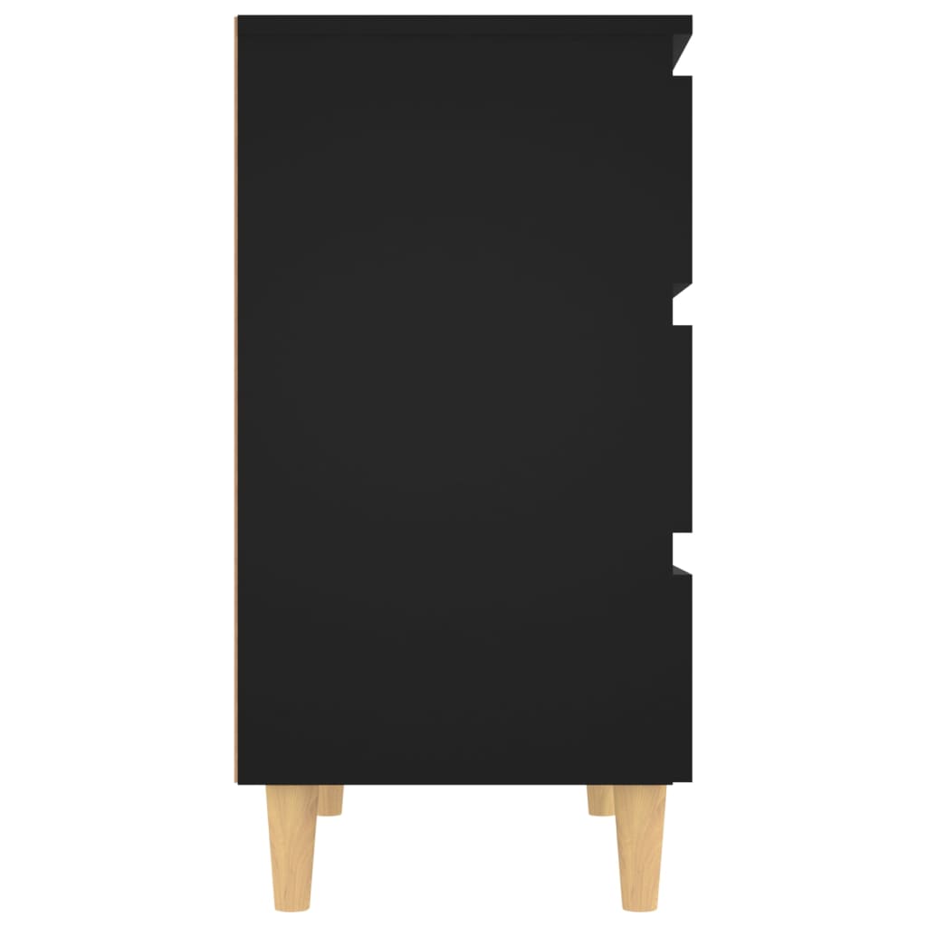 vidaXL Komoda, čierna 60x35x69 cm, kompozitné drevo
