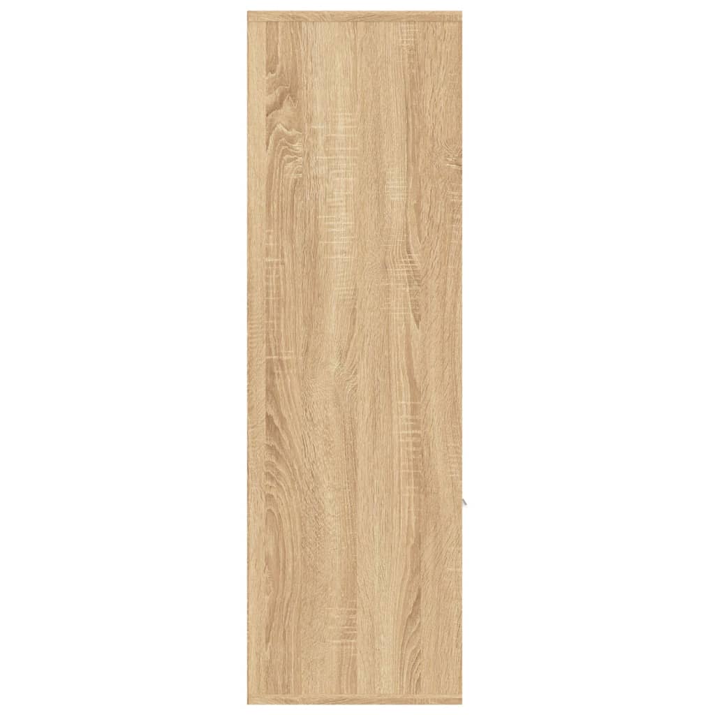 vidaXL Knižnica, dub sonoma 98x30x98 cm, kompozitné drevo