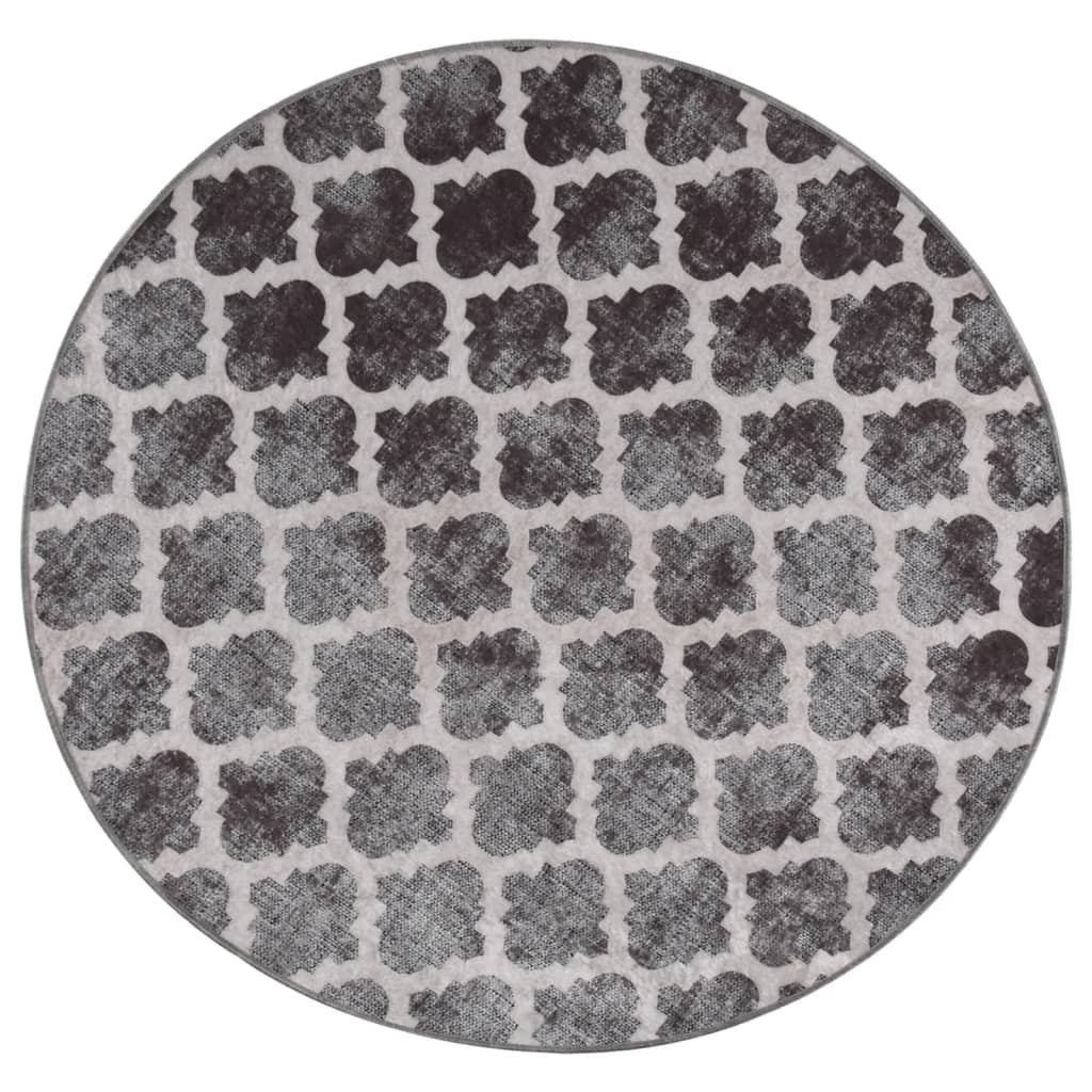 vidaXL Prateľný koberec φ120 cm viacfarebný protišmykový