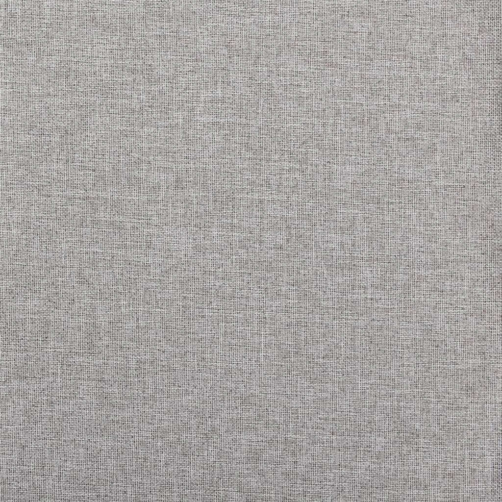 vidaXL Zatemňovací záves, ľanový vzhľad, háčiky, sivý 290x245 cm
