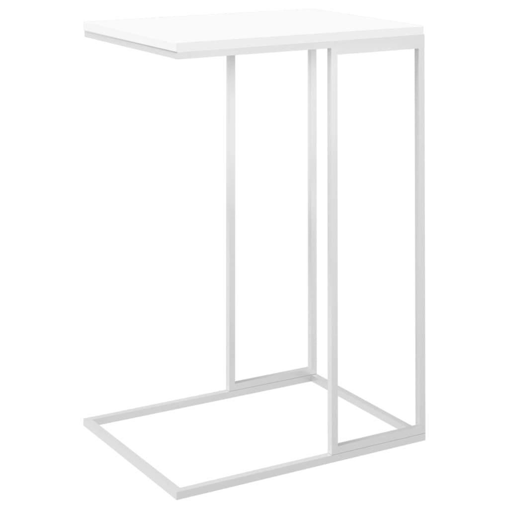 vidaXL Príručný stolík, biely 40x30x59 cm, kompozitné drevo