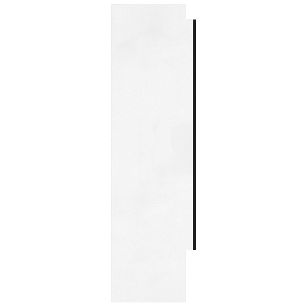 vidaXL Kúpeľňová zrkadlová skrinka 80x15x60 cm MDF lesklá biela