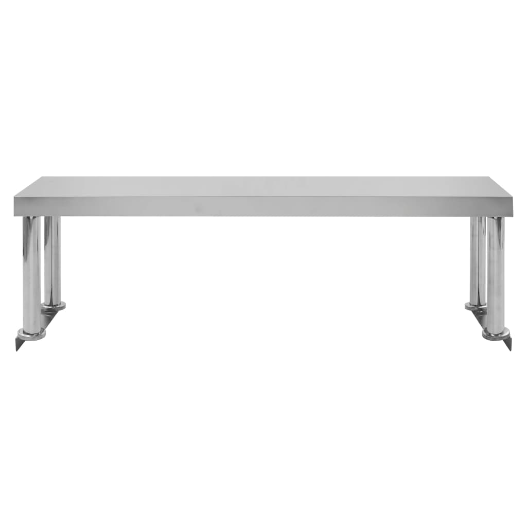 vidaXL Kuchynský pracovný stôl s policou 120x60x120 cm nehrdzavejúca oceľ