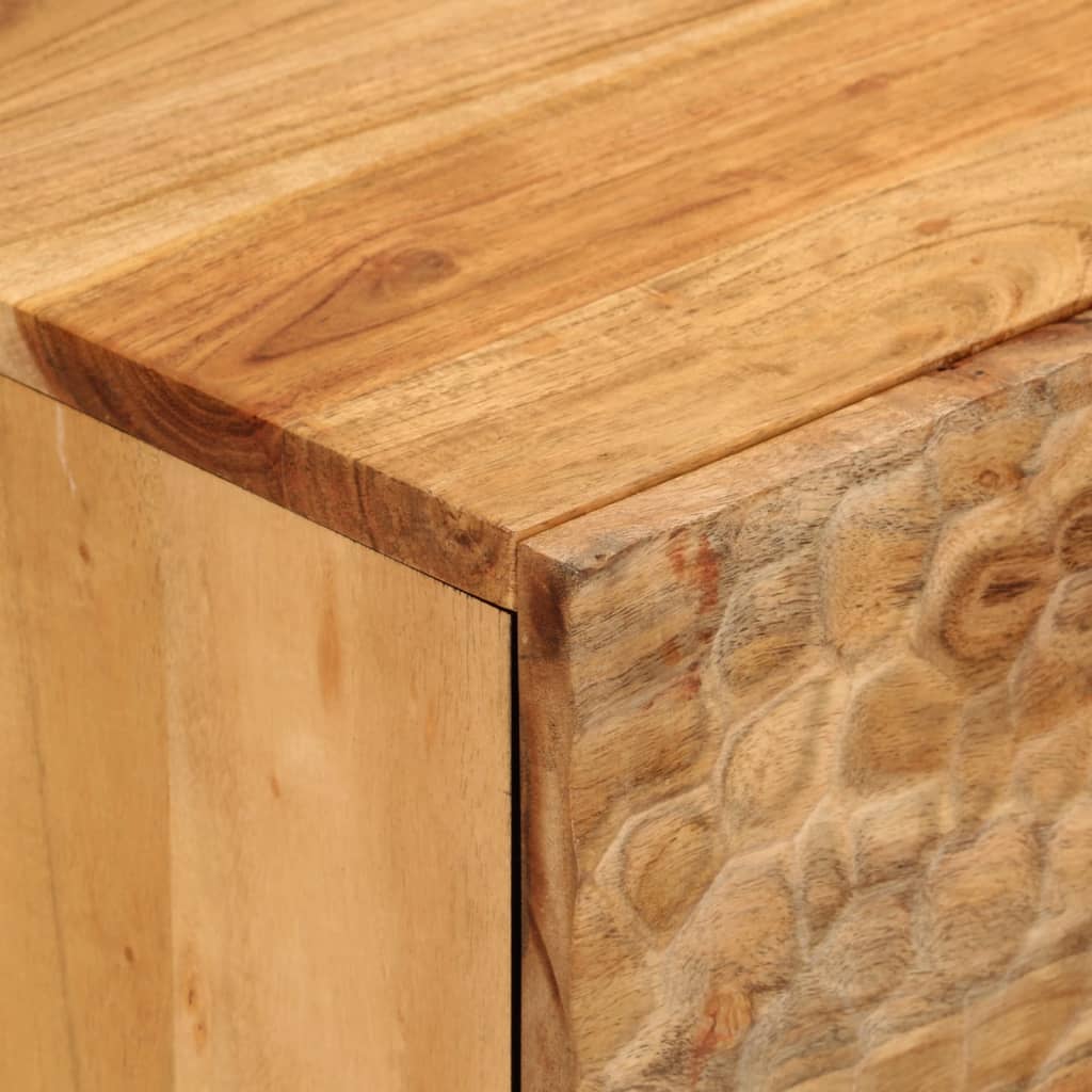 vidaXL Bočná skrinka 80x33x75 cm masívne akáciové drevo