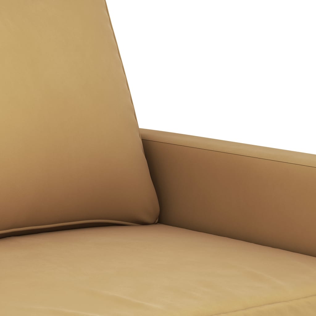 vidaXL 2-dielna sedacia súprava s vankúšmi hnedá zamat