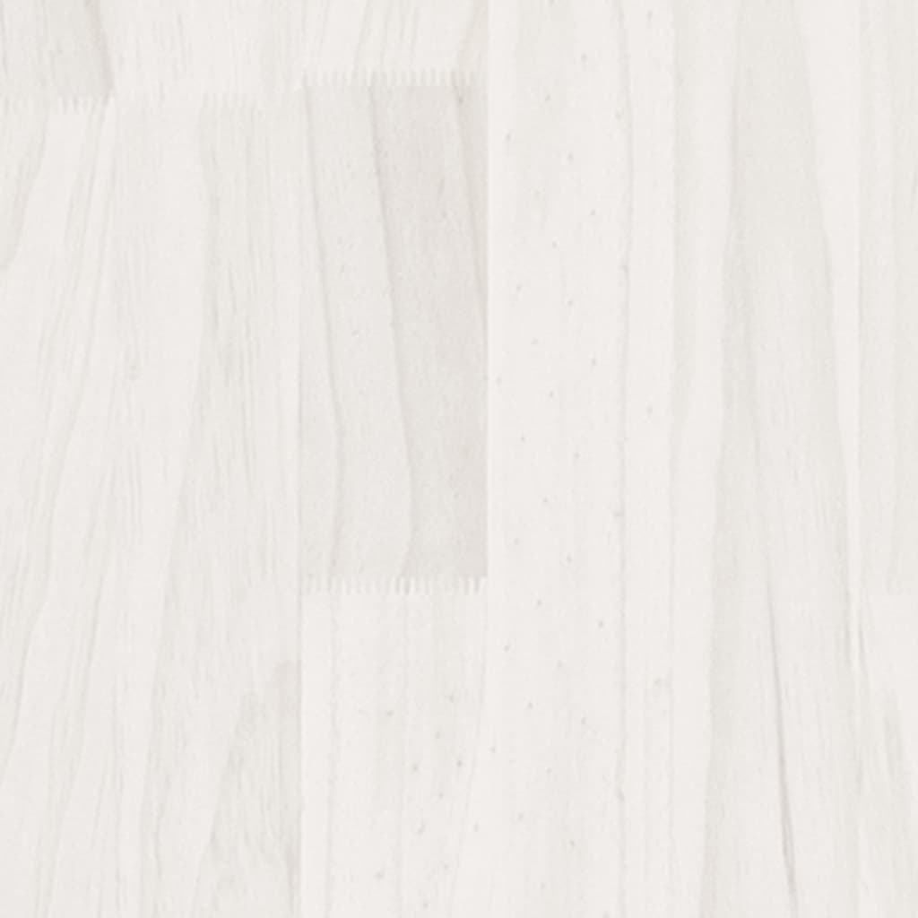 vidaXL Posteľný rám, biely, borovicový masív 180x200cm, Super King