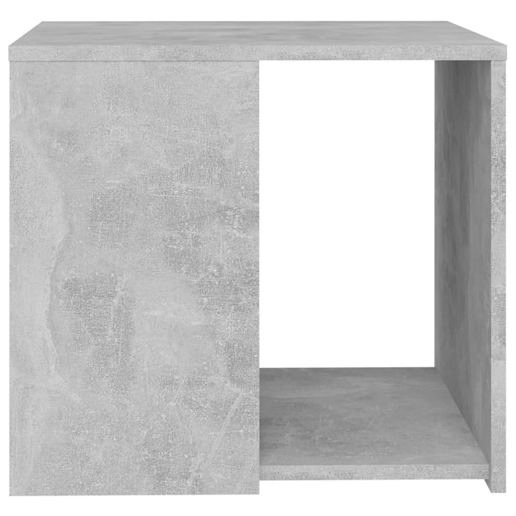 vidaXL Príručný stolík betónovo-sivý 50x50x45 cm drevotrieska