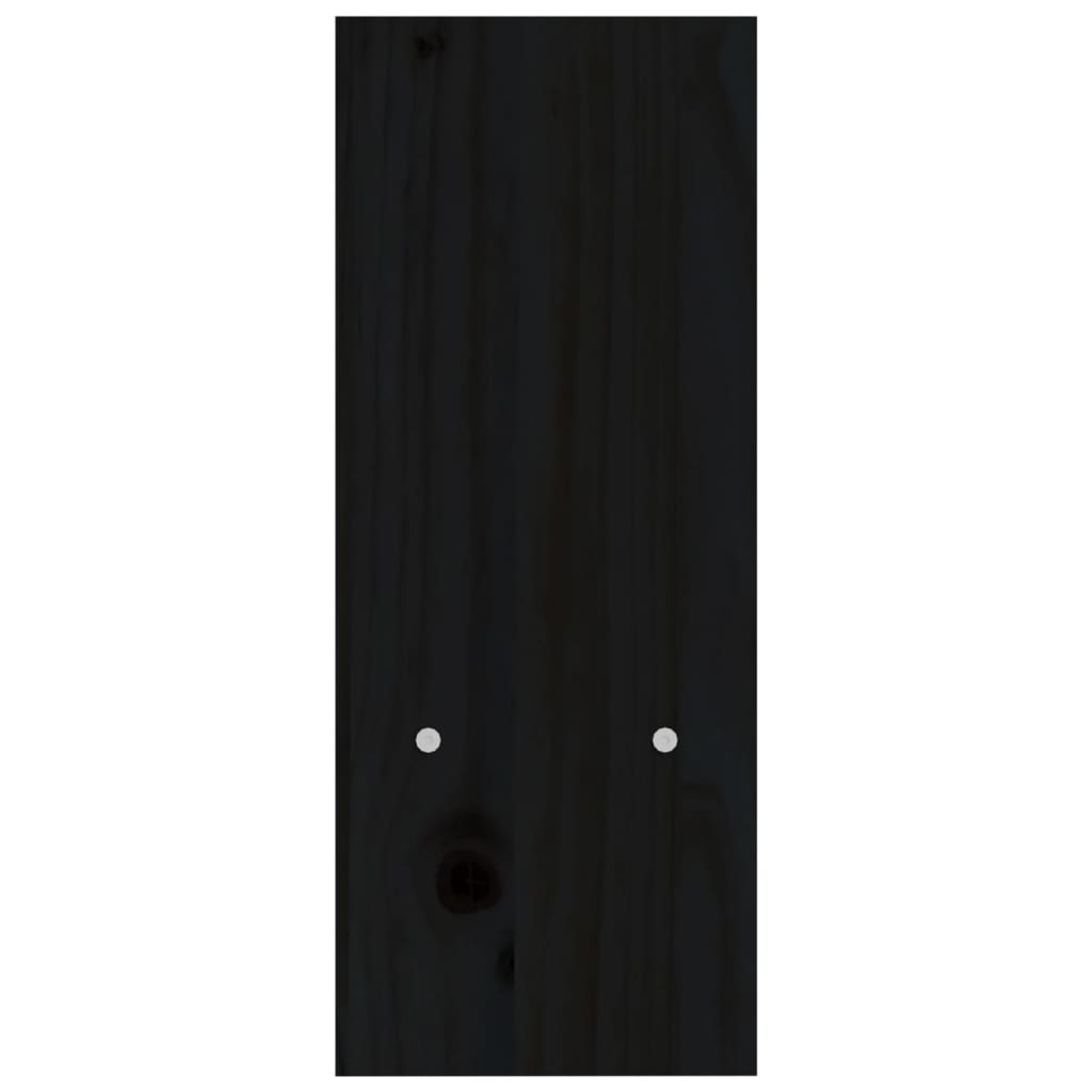 vidaXL Stojan na monitor čierny (39-72)x17x43 cm masívna borovica