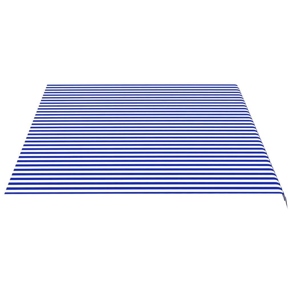 vidaXL Náhradná látka na markízu modro-biela 5x3,5 m