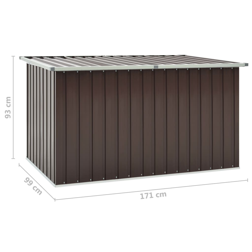 vidaXL Záhradný úložný box hnedý 171x99x93 cm