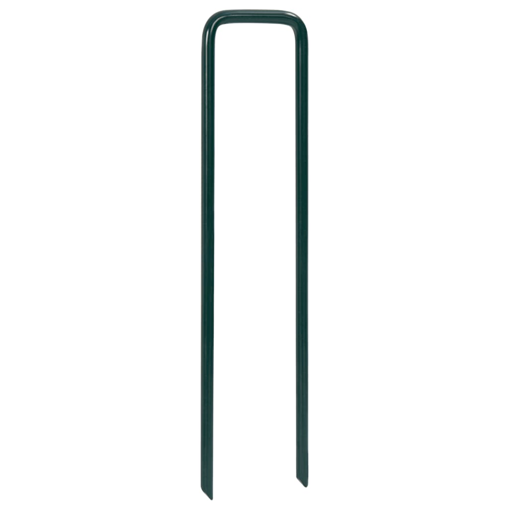 vidaXL Klince na umelý trávnik 100 ks tvar U železo