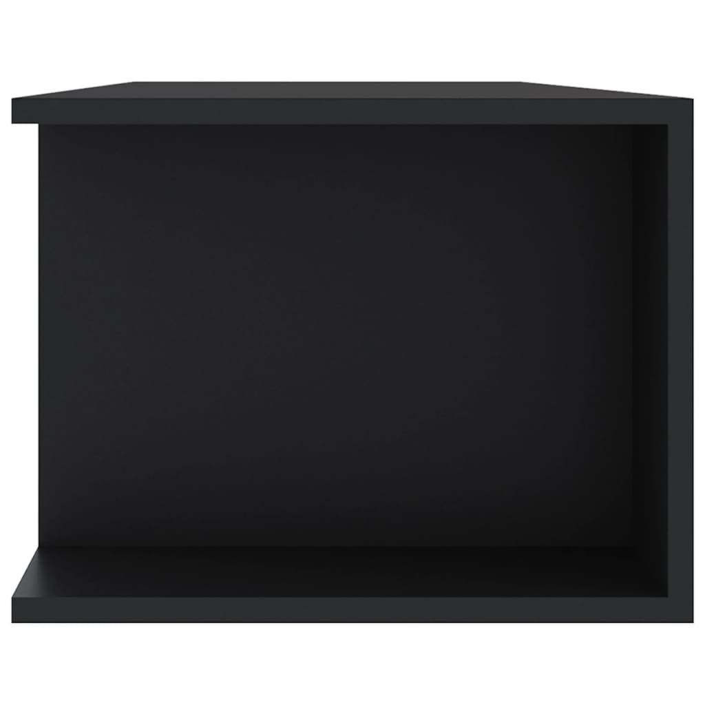 vidaXL TV skrinka s LED svetlami čierna 135x39x30 cm