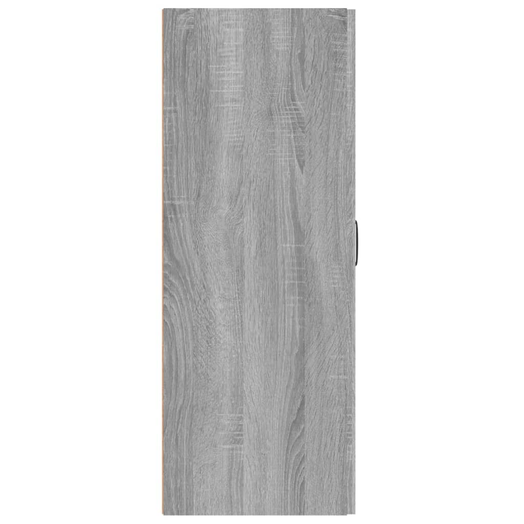 vidaXL Závesná skrinka sivý dub sonoma 69,5x34x90 cm spracované drevo
