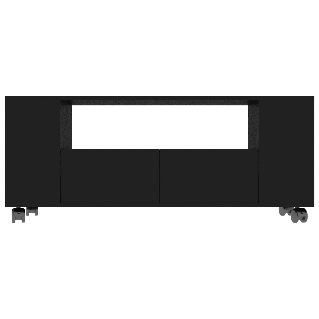 vidaXL TV skrinka čierna 120x35x48 cm spracované drevo