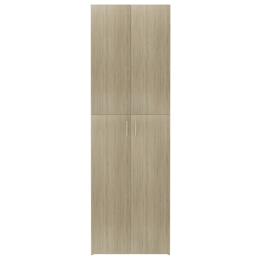 vidaXL Kancelárska skrinka, dub sonoma 60x32x190 cm, kompozitné drevo