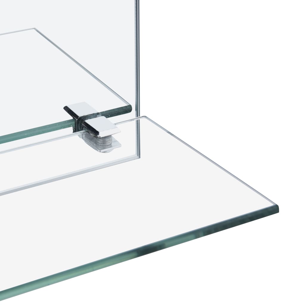vidaXL Nástenné zrkadlo s poličkou 40x60 cm, tvrdené sklo