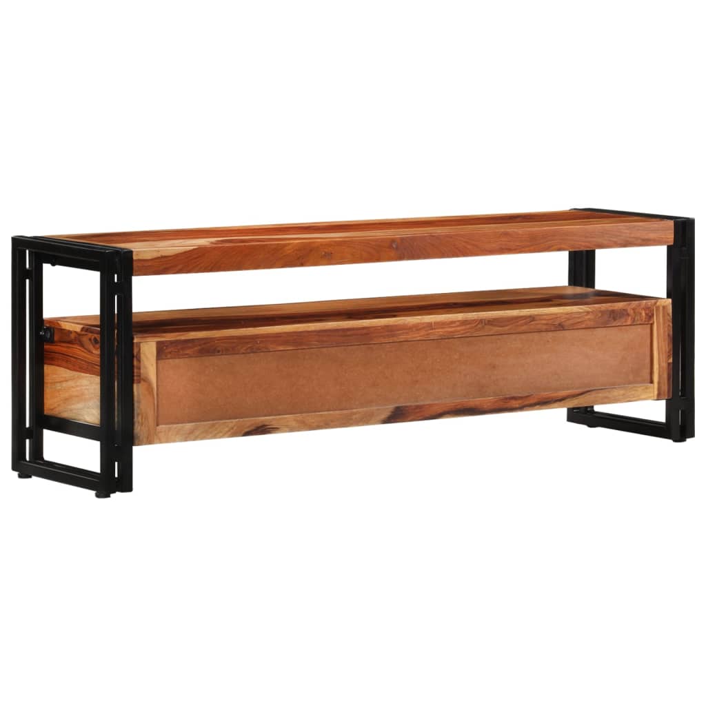 vidaXL TV stolík zo sheeshamového dreva 120x30x40 cm