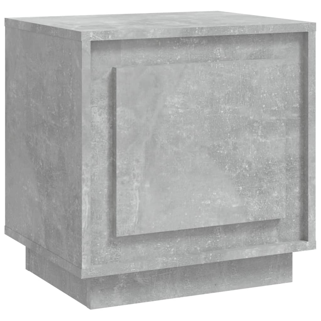 vidaXL Nočný stolík betónovo sivý 44x35x45 cm spracované drevo