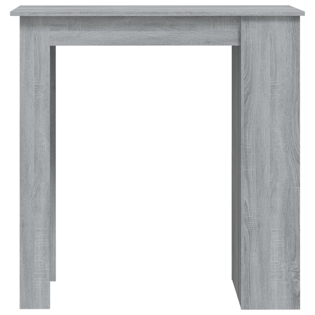 vidaXL Barový stôl s úložným regálom sivý sonoma 102x50x103,5 cm drevotrieska