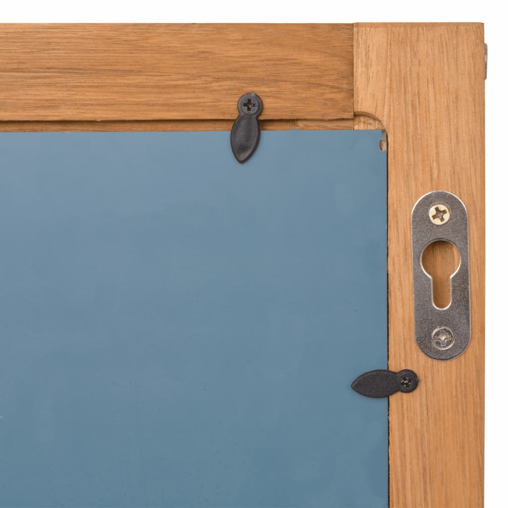 vidaXL Zrkadlo do kúpeľne, masívne orechové drevo, 60x63 cm