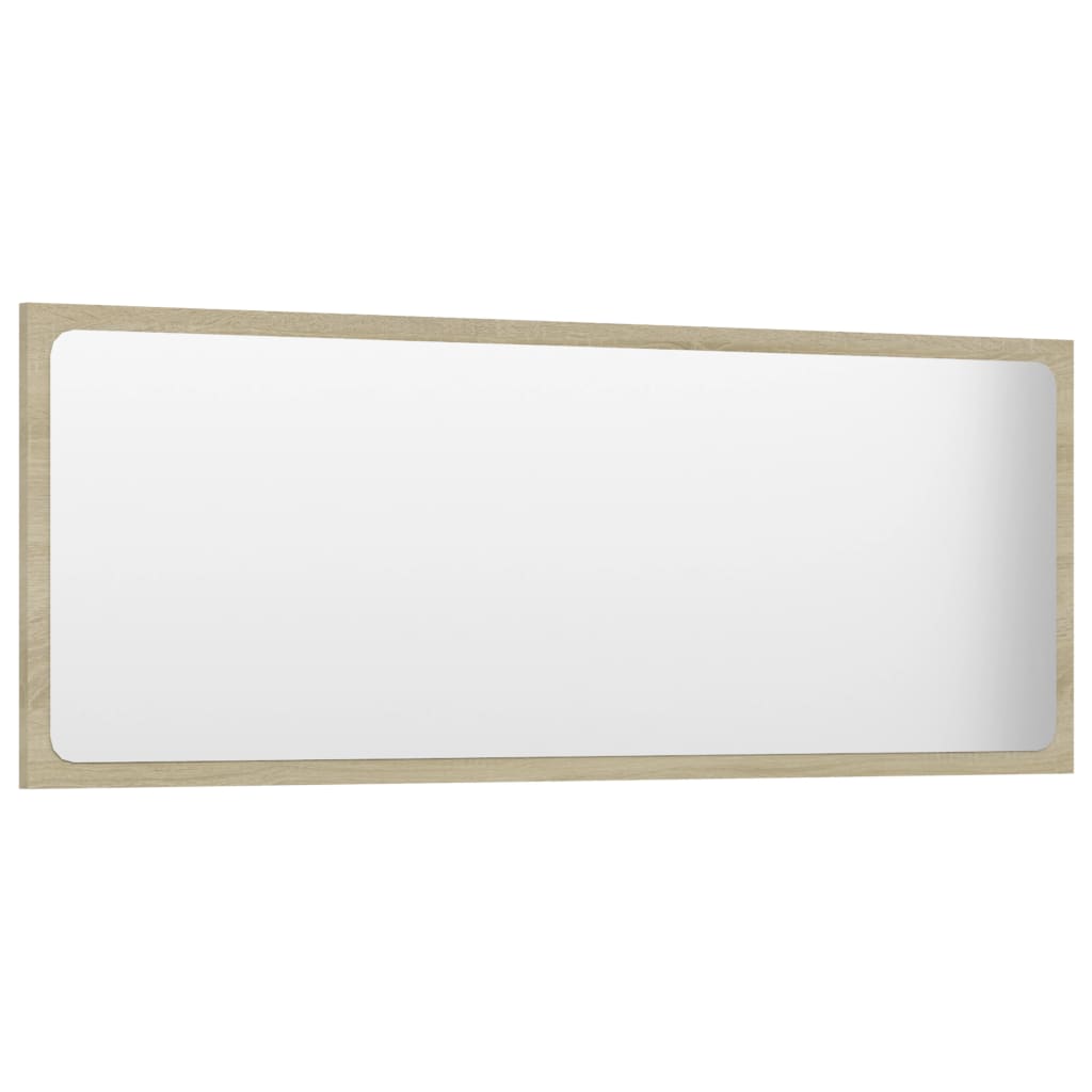 vidaXL Kúpeľňové zrkadlo dub sonoma 100x1,5x37 cm drevotrieska
