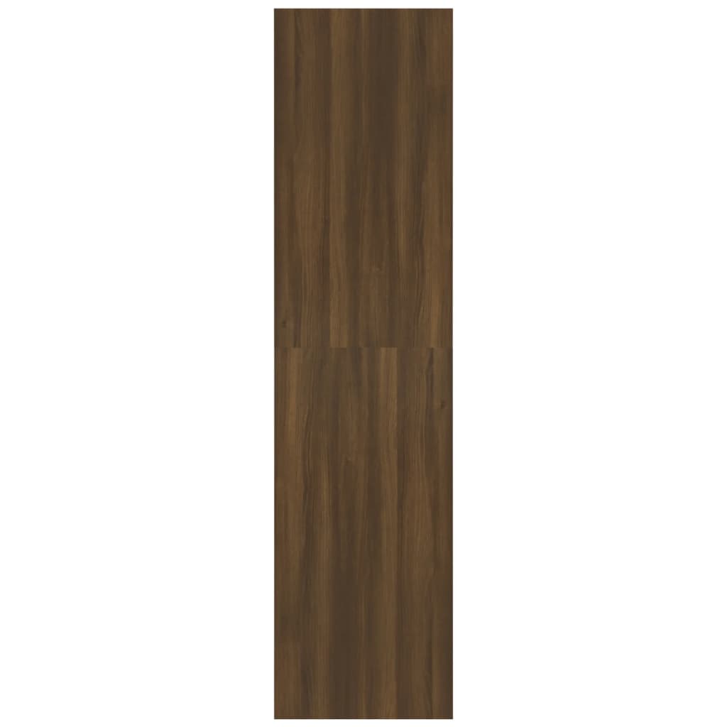 vidaXL Šatník hnedý dub 100x50x200 cm spracované drevo