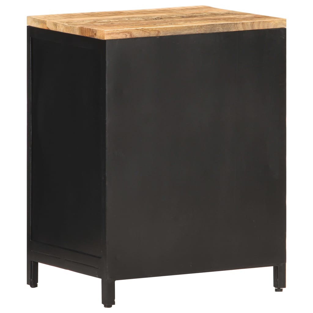 vidaXL Nočný stolík 40x30x53 cm surové mangovníkové drevo