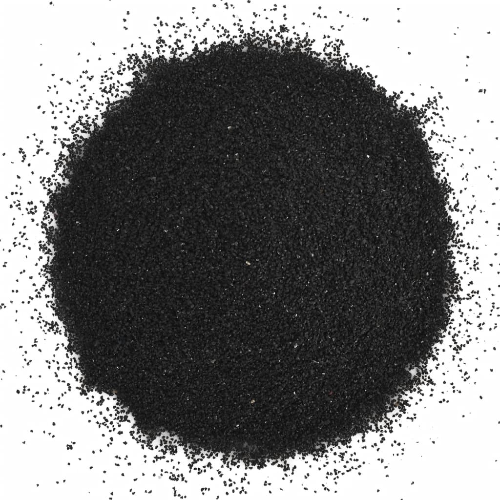 vidaXL Akváriový piesok 25 kg čierny 0,2-2 mm