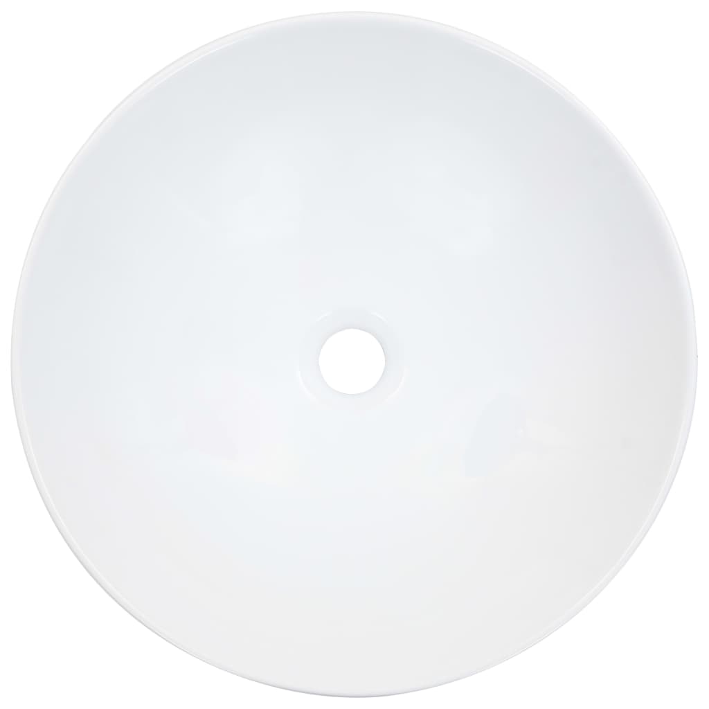 vidaXL Umývadlo biele 41x12,5 cm keramické