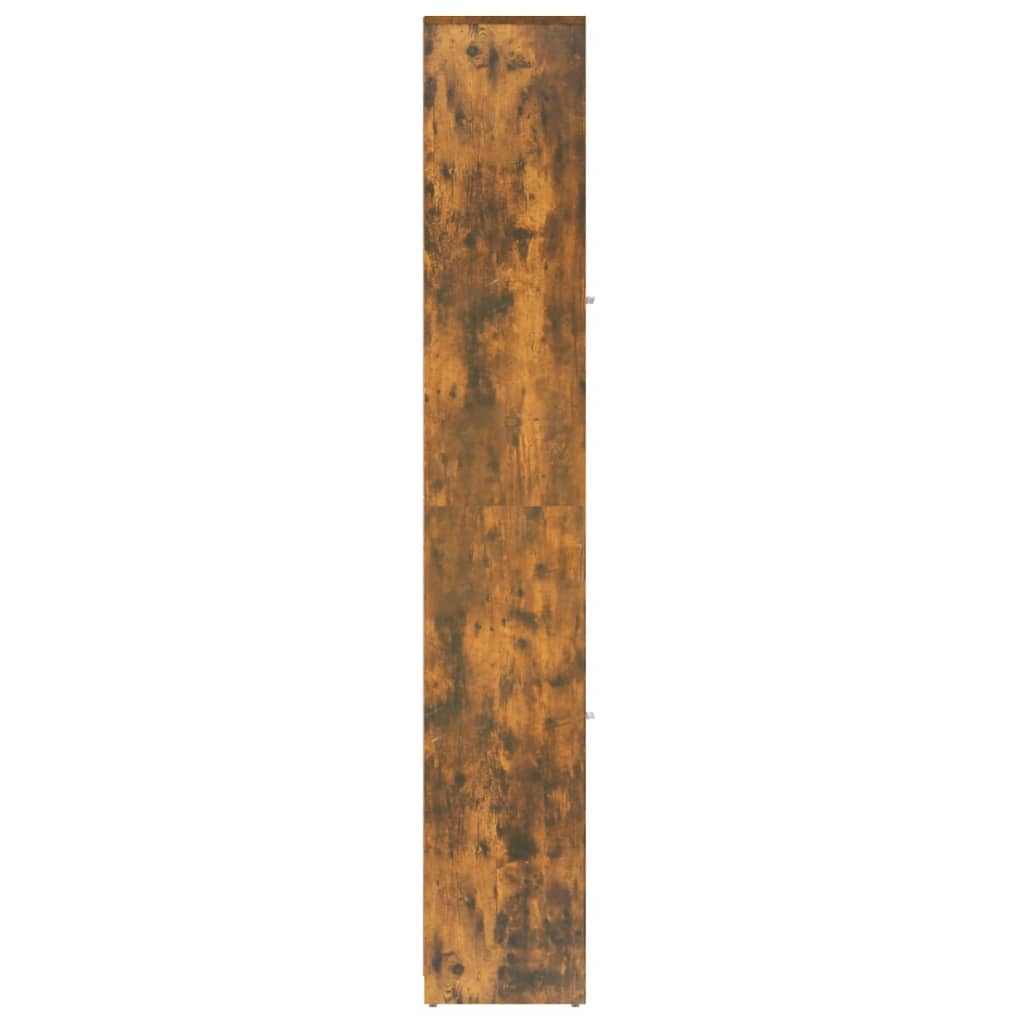 vidaXL Kúpeľňová skrinka dymový dub 30x30x183,5 cm spracované drevo