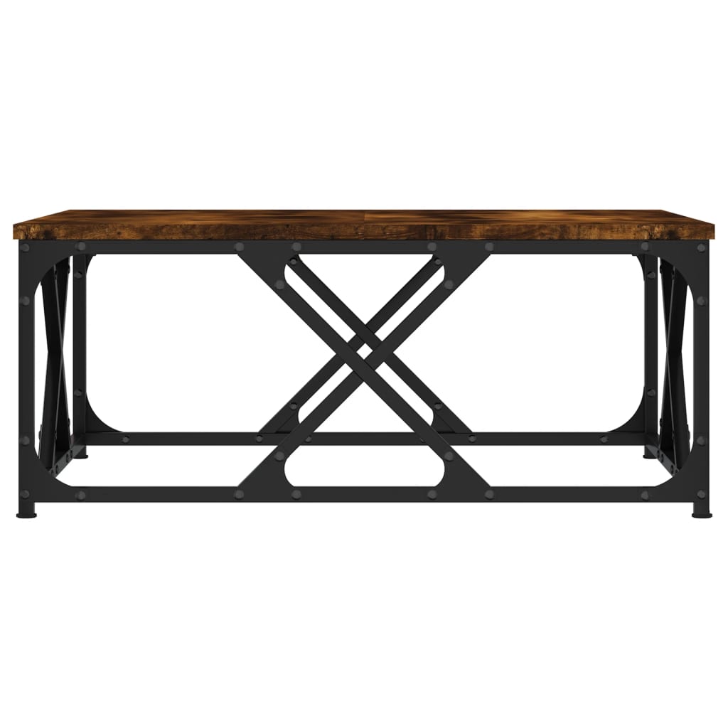 vidaXL Konferenčný stolík dymový dub 70x70x30 cm kompozitné drevo